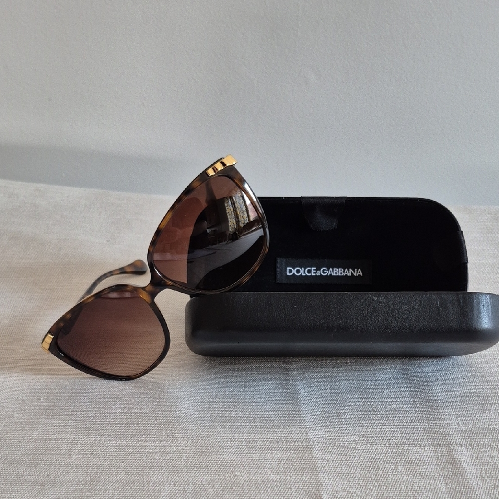Dolce & Gabbana Havana Gradient Brown Sunglasses with Black Case,DD8096, 502/13
